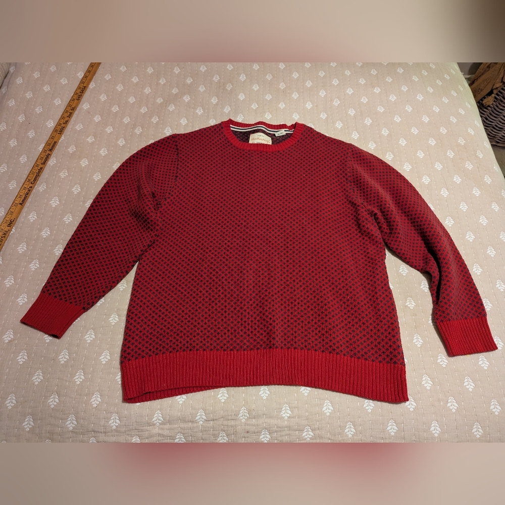 Weatherproof xl 100% cotton sweater red dot - Picture 8 of 8